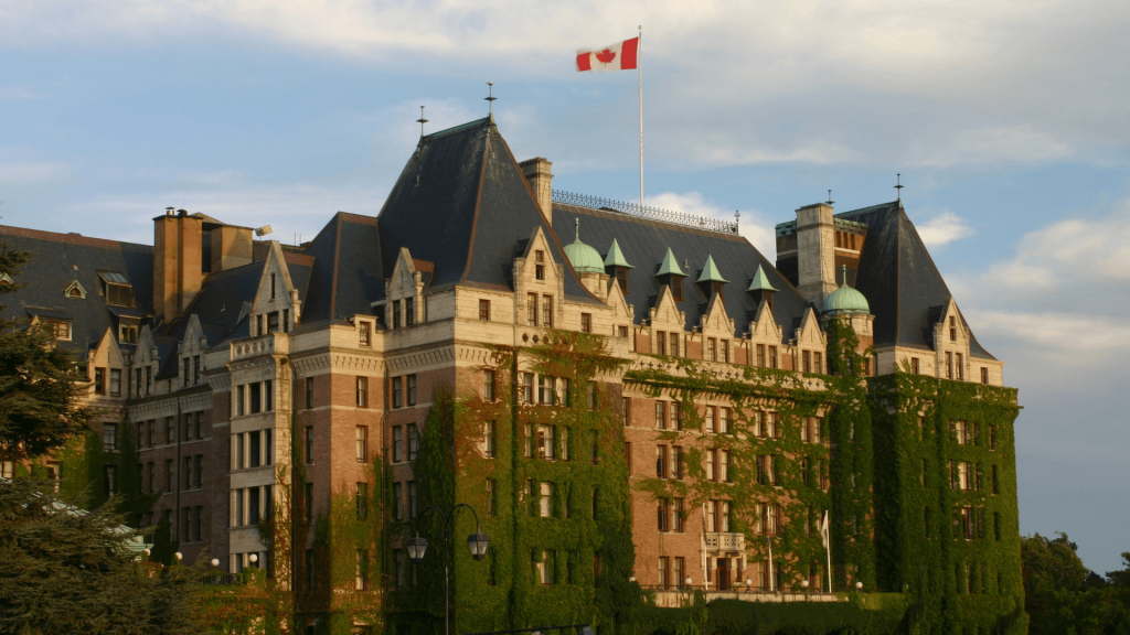 The Empress Hotel at Victoria Harbor, British Columbia, Canada